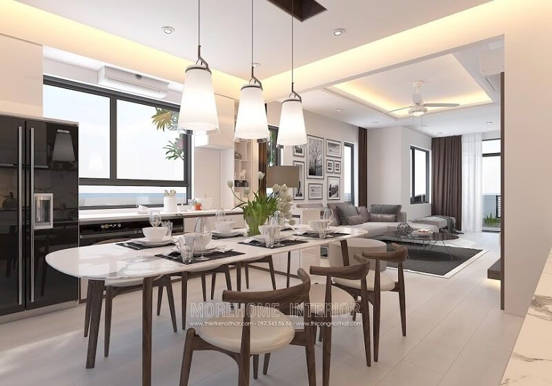 Mẫu thiết kế bàn ghế ăn hiện đại theo phong cách Châu Âu được ưa chuộng hiện nay